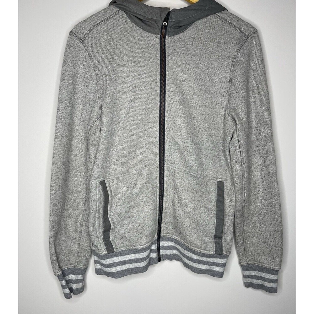 Lululemon Mens Hooded Jacket Size S Gray Full Zip